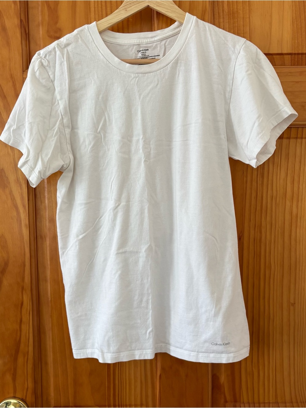 Calvin Klein White Short Sleeve Crewneck Tee